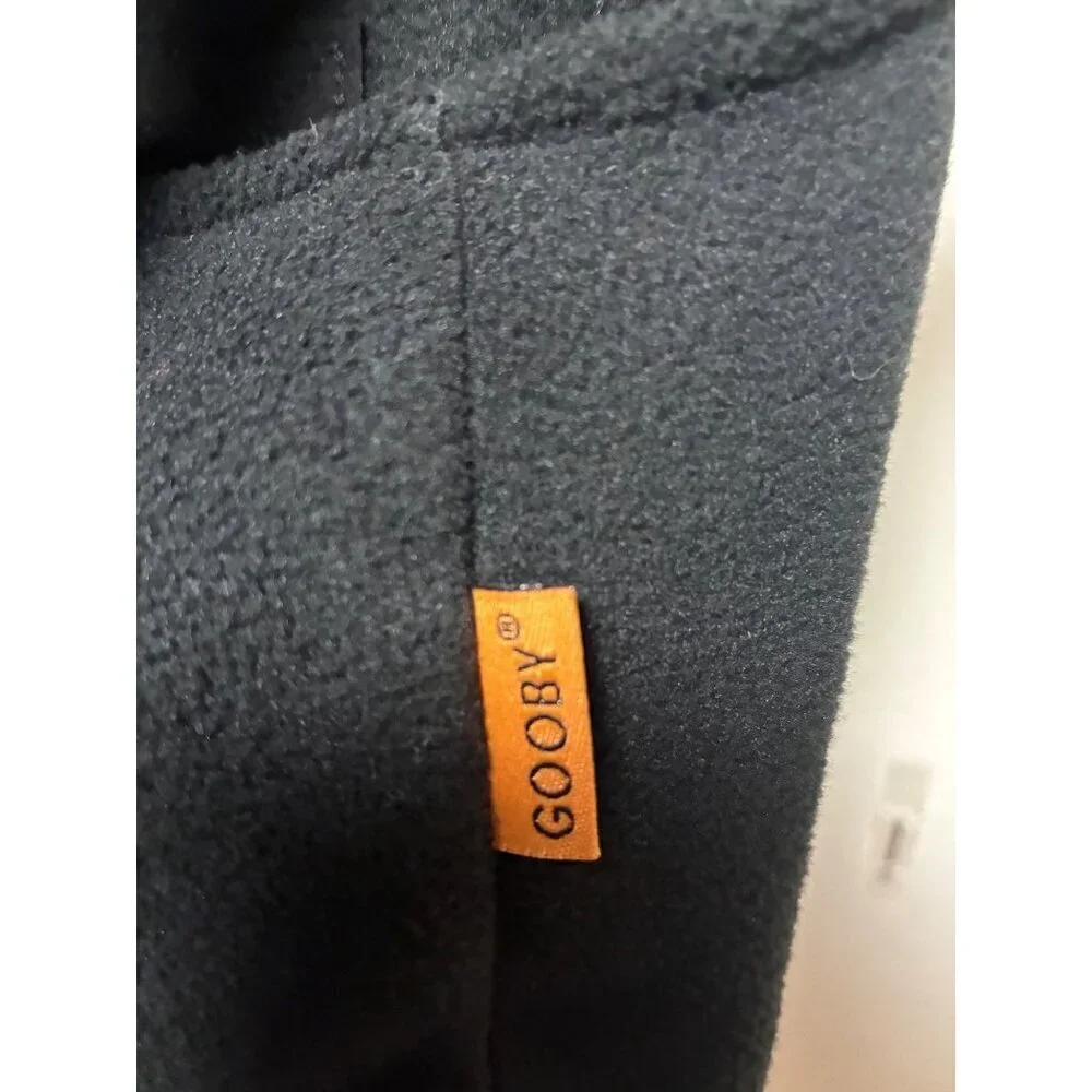 NWT Gooby Dog Fleece Vest Zip Up Black Size XL